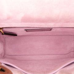 Mini Metallic Glazed Calfskin Lady Dior