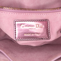 Mini Metallic Glazed Calfskin Lady Dior