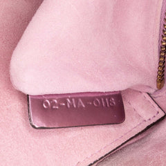 Mini Metallic Glazed Calfskin Lady Dior
