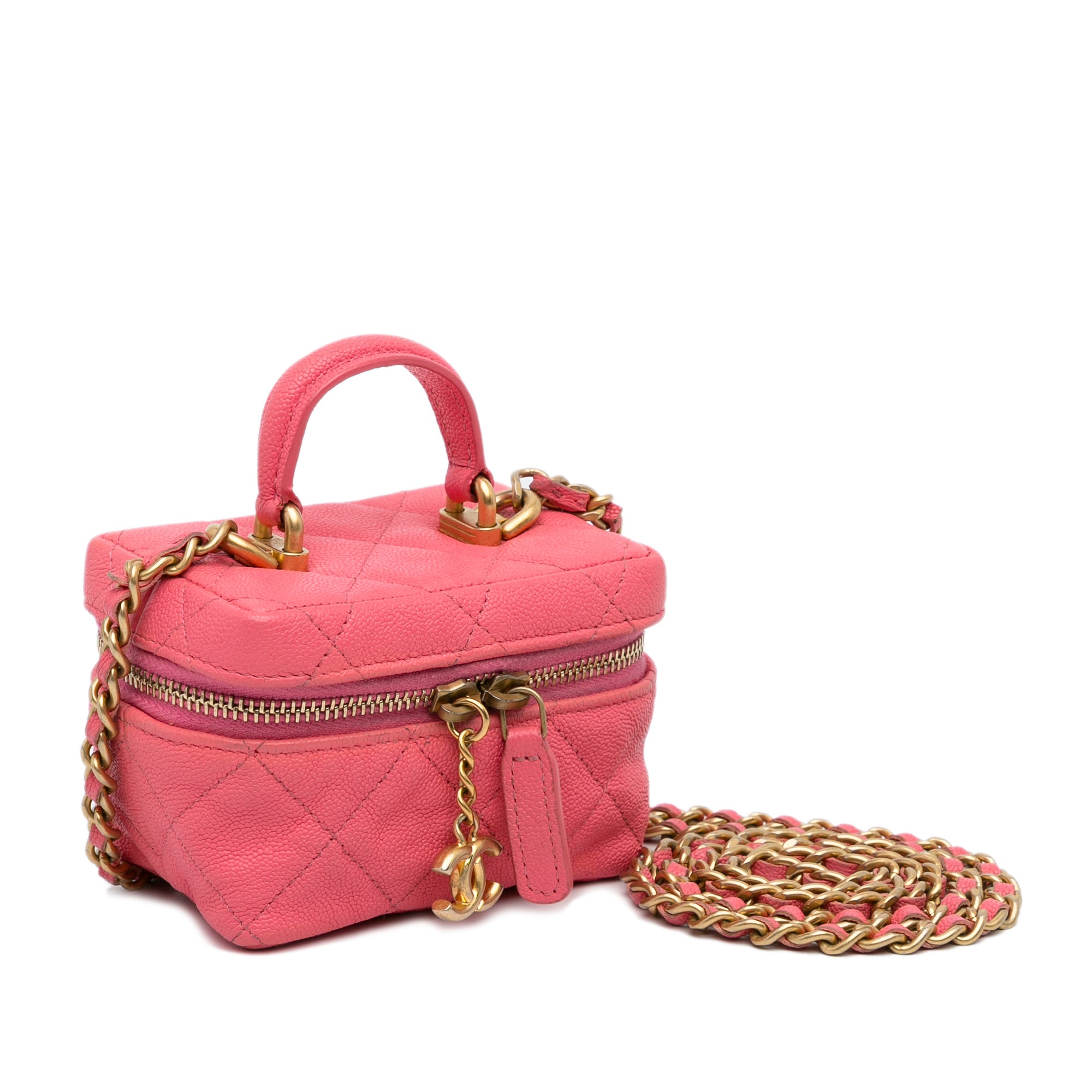 Micro Caviar Chain Vanity Bag
