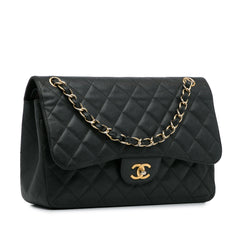 Jumbo Classic Caviar Double Flap_1