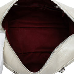 Quilted Aged Calfskin Cotton Club Bowler Bag