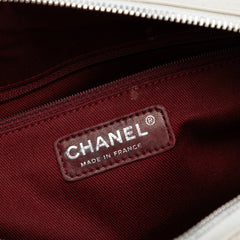 Quilted Aged Calfskin Cotton Club Bowler Bag