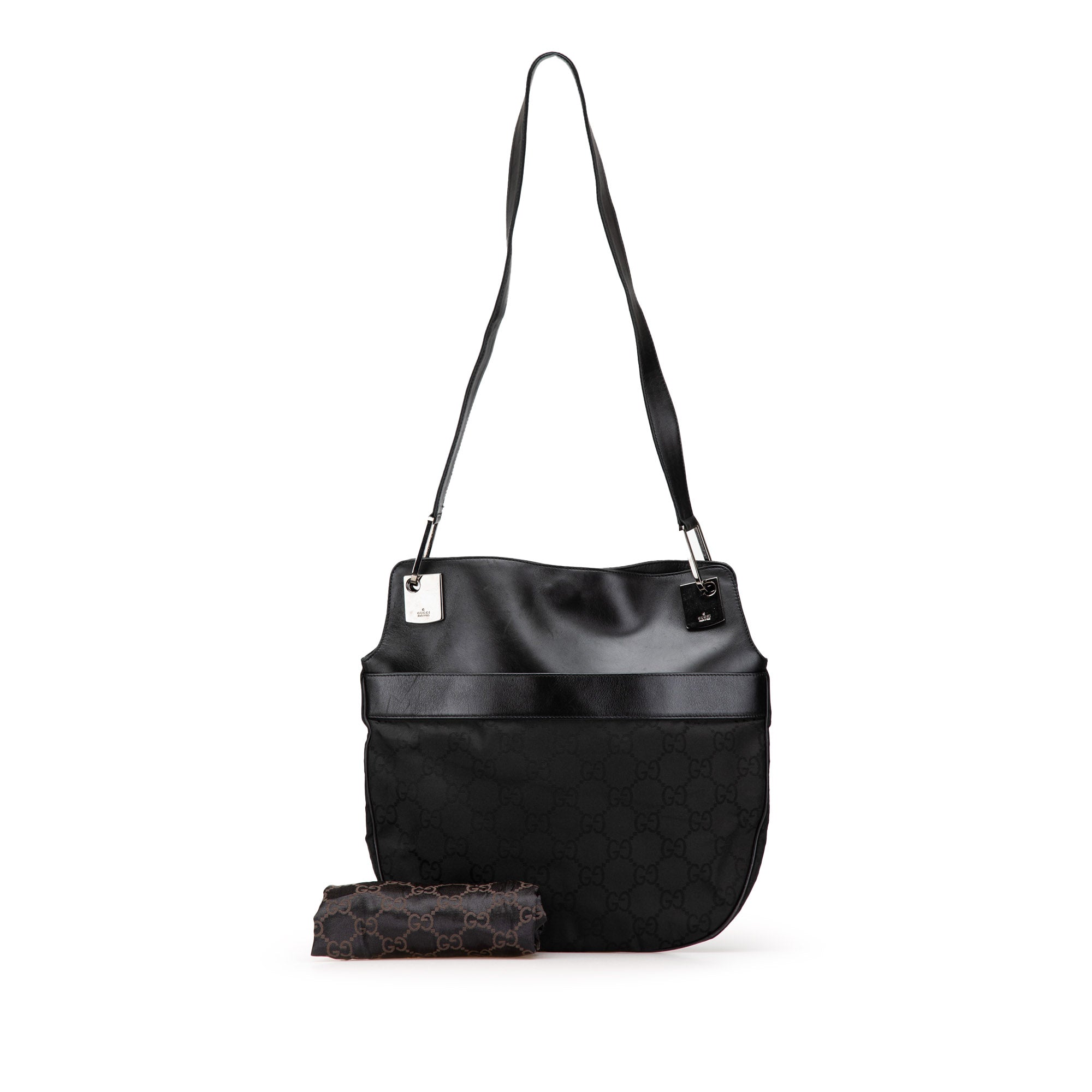 GG Canvas and Leather Shoulder Bag