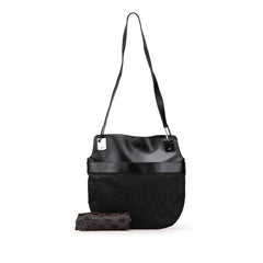 GG Canvas and Leather Shoulder Bag