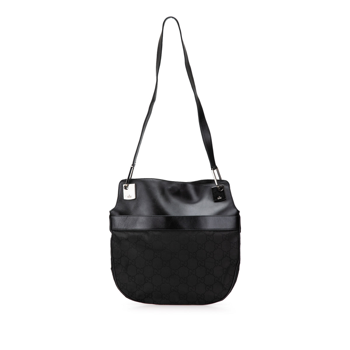 GG Canvas and Leather Shoulder Bag