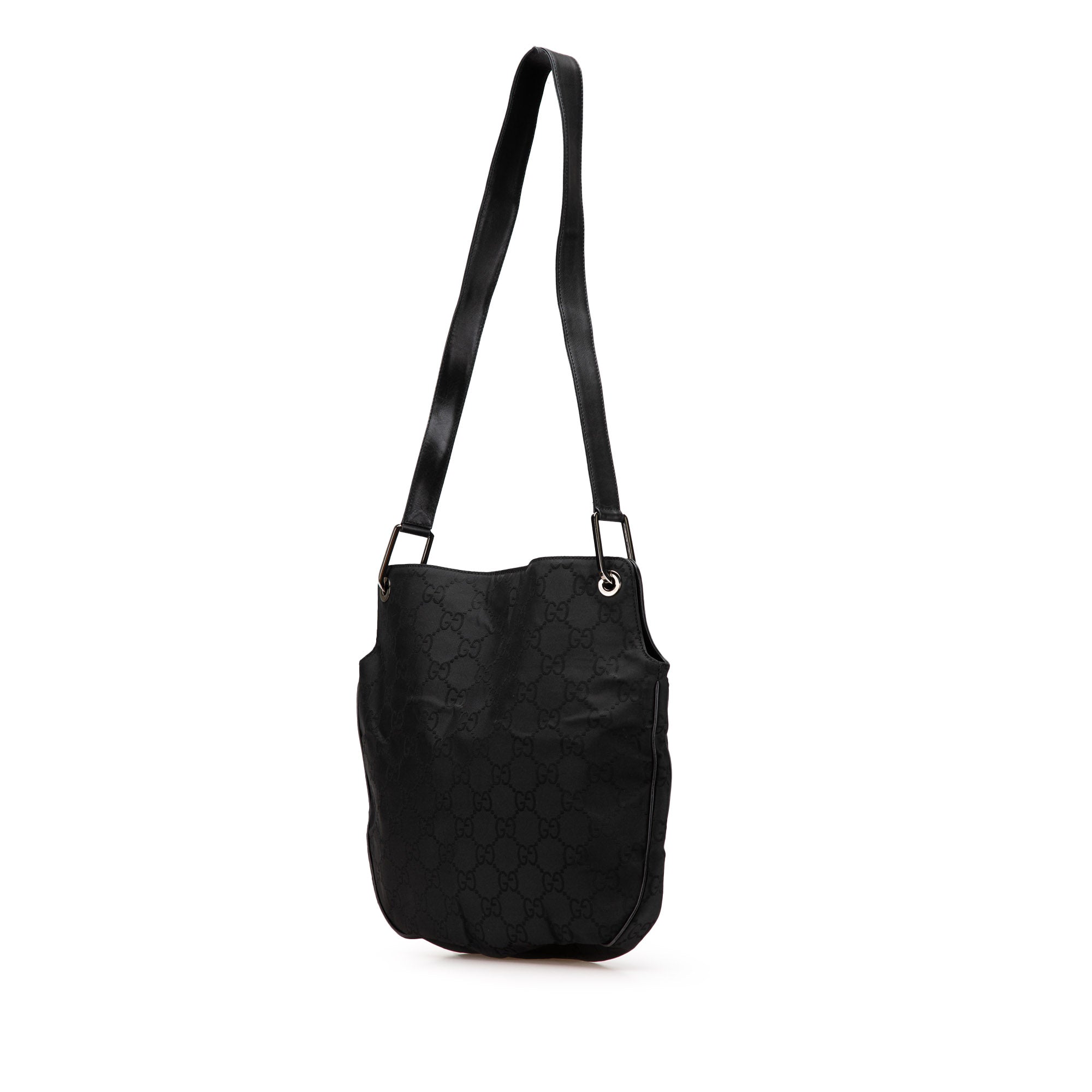 GG Canvas and Leather Shoulder Bag