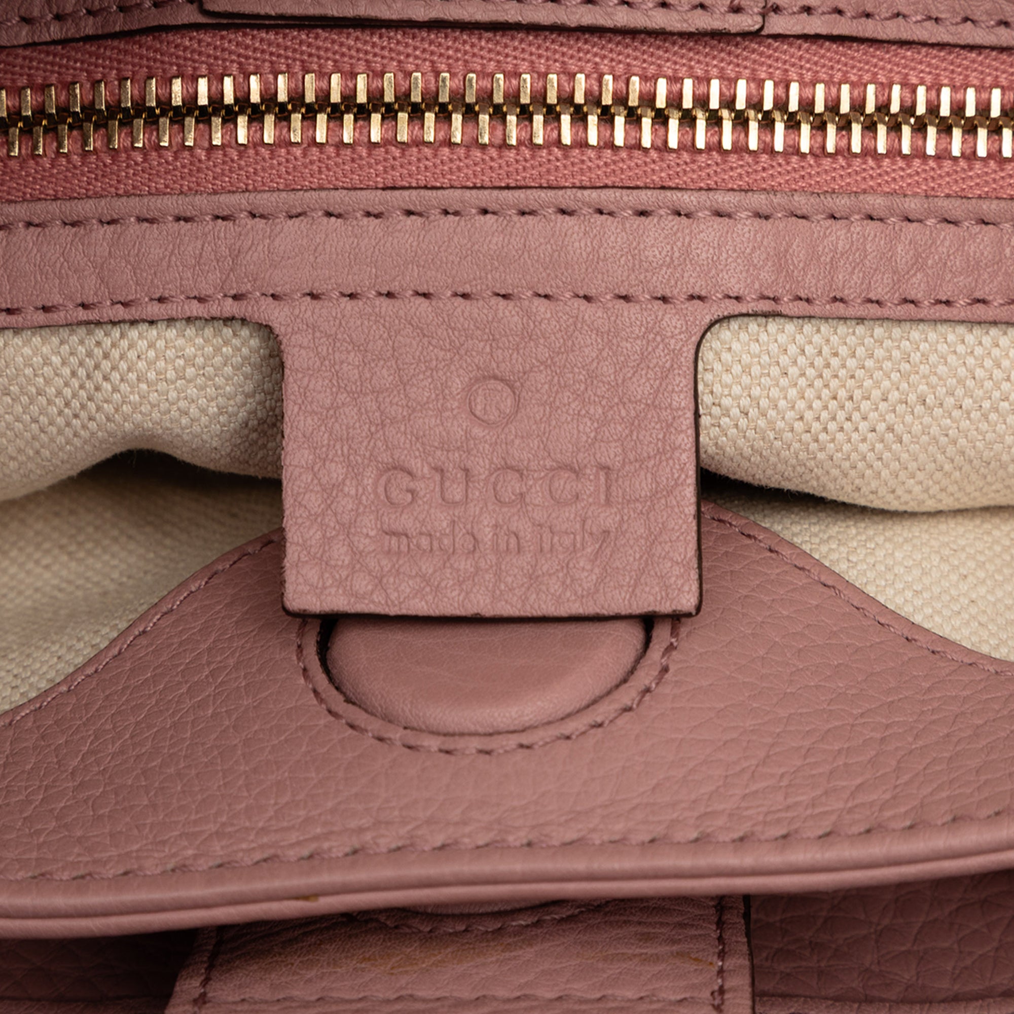 Small Calfskin Bamboo Shopper Satchel