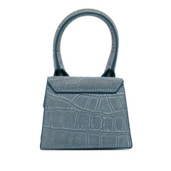 Mini Croc Embossed Suede Le Chiquito