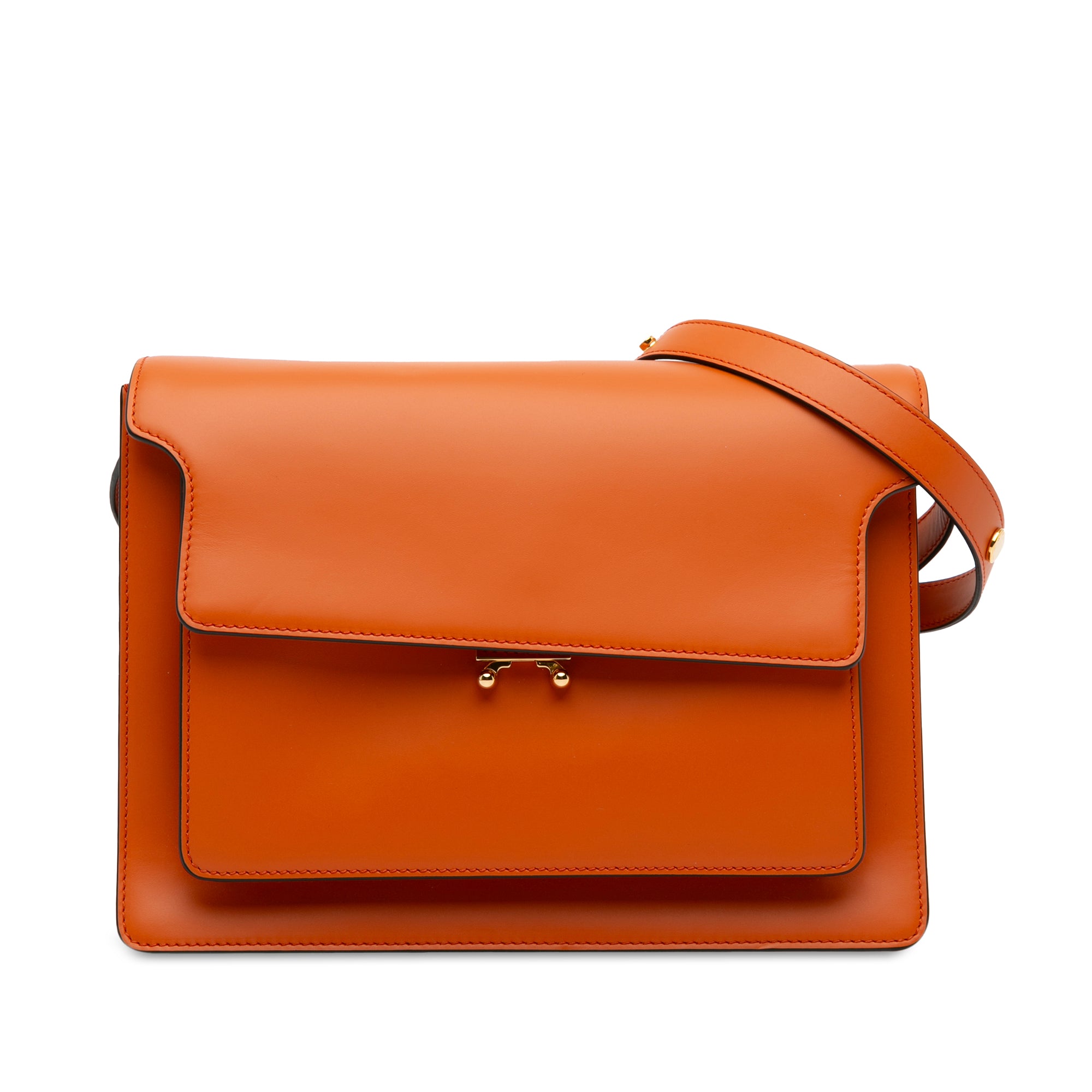 Large Leather Trunk Crossbody