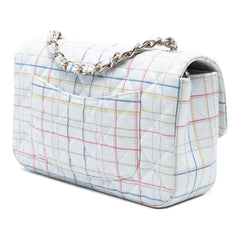 Mini Rectangular Classic Printed Calfskin Single Flap