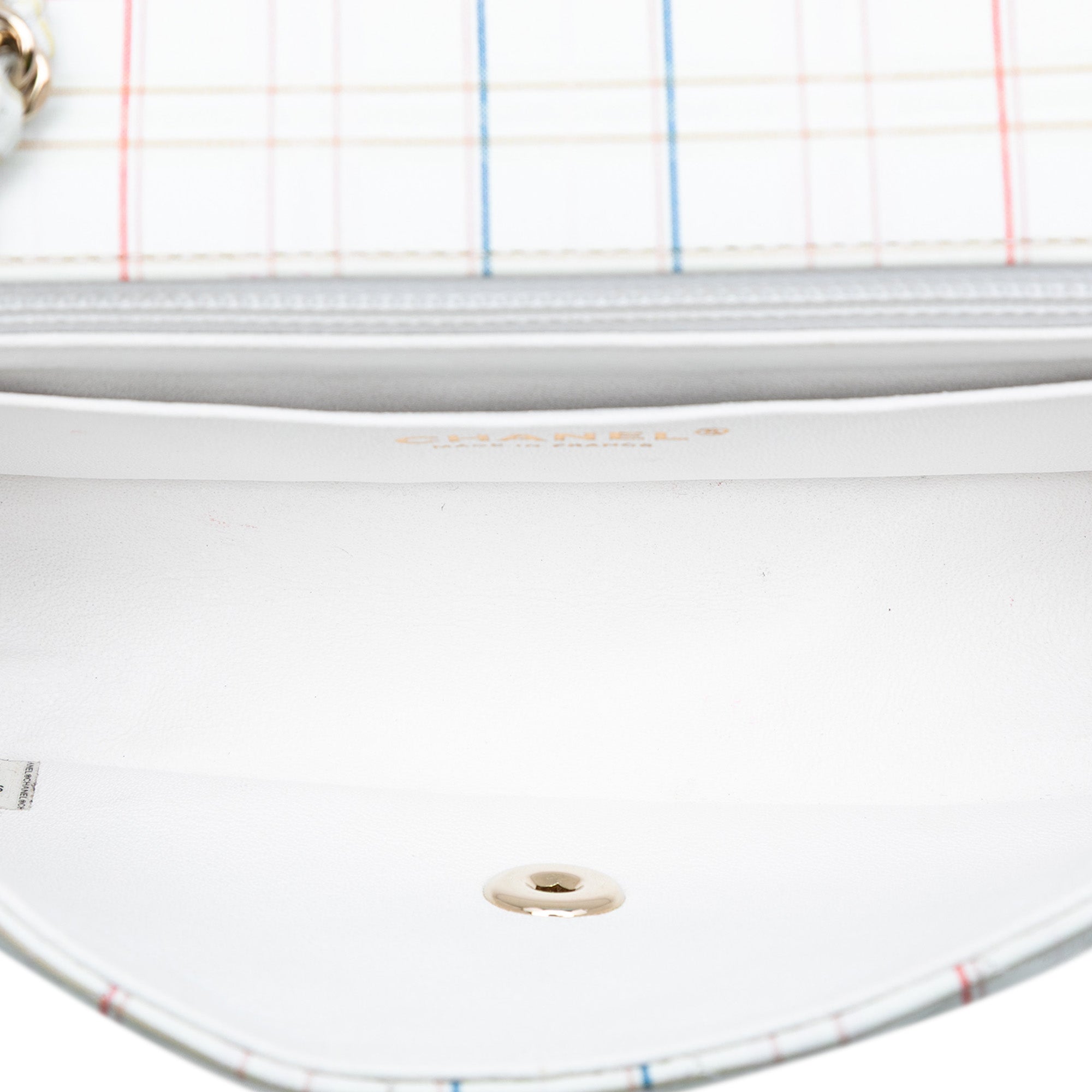 Mini Rectangular Classic Printed Calfskin Single Flap