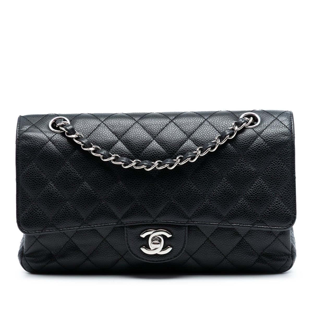 Medium Classic Caviar Double Flap