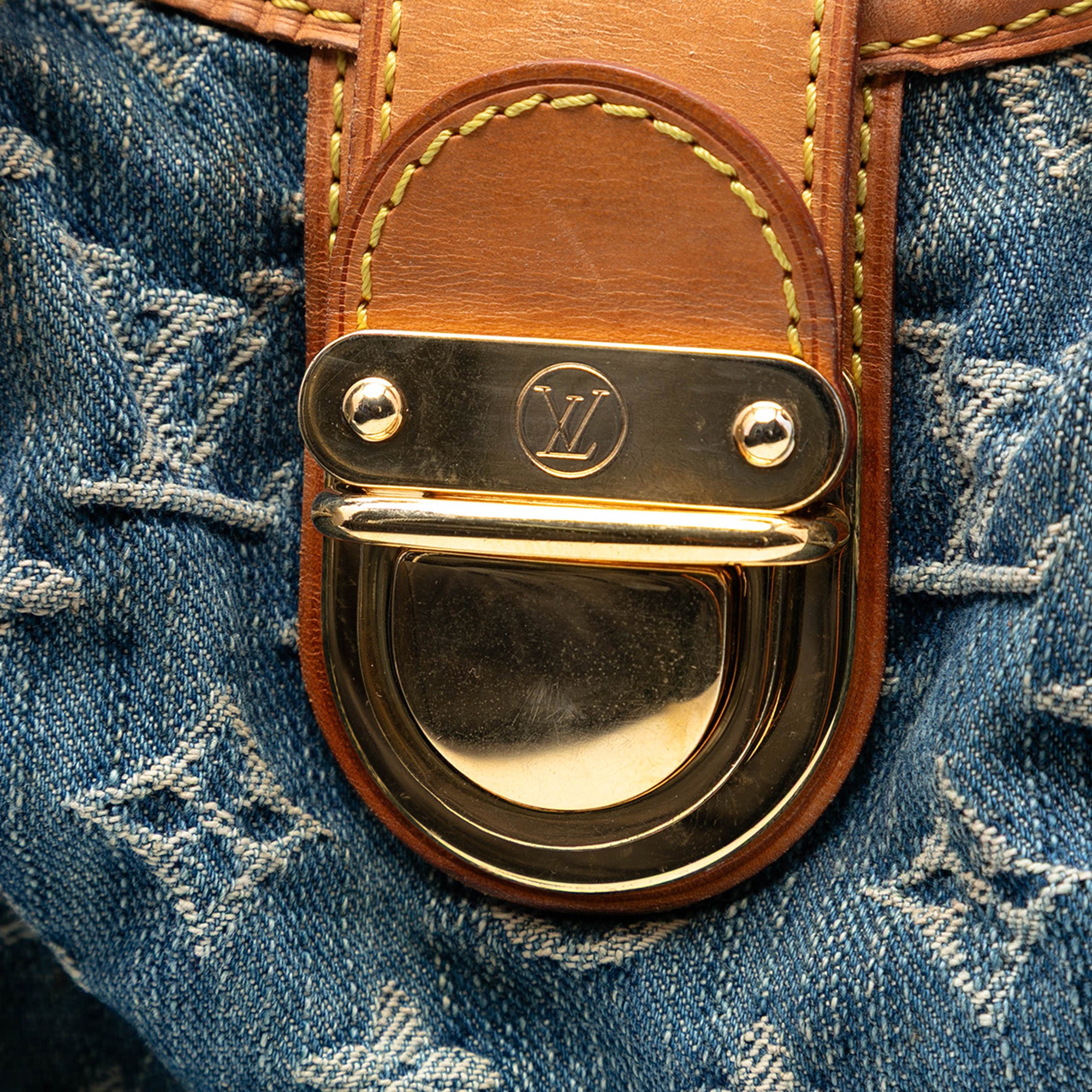 Monogram Denim Pleaty