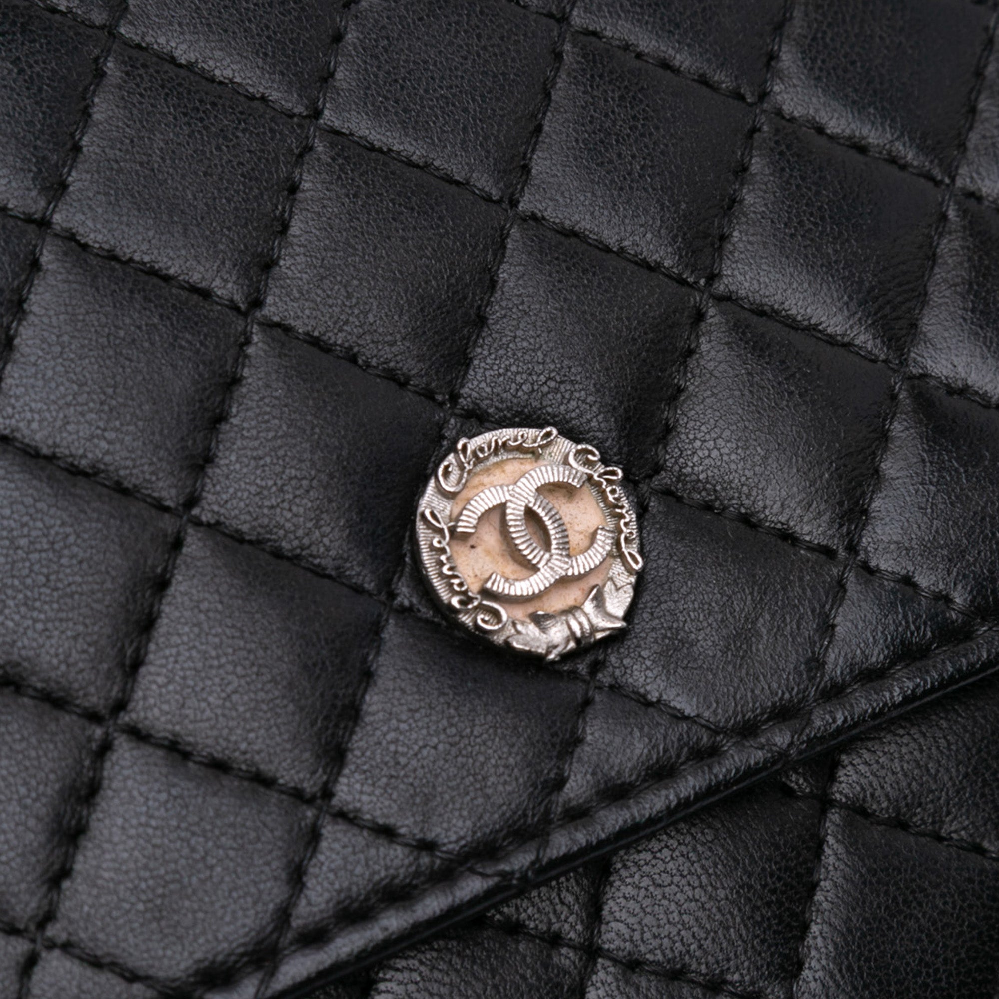 CC Quilted Lambskin Wallet On Chain