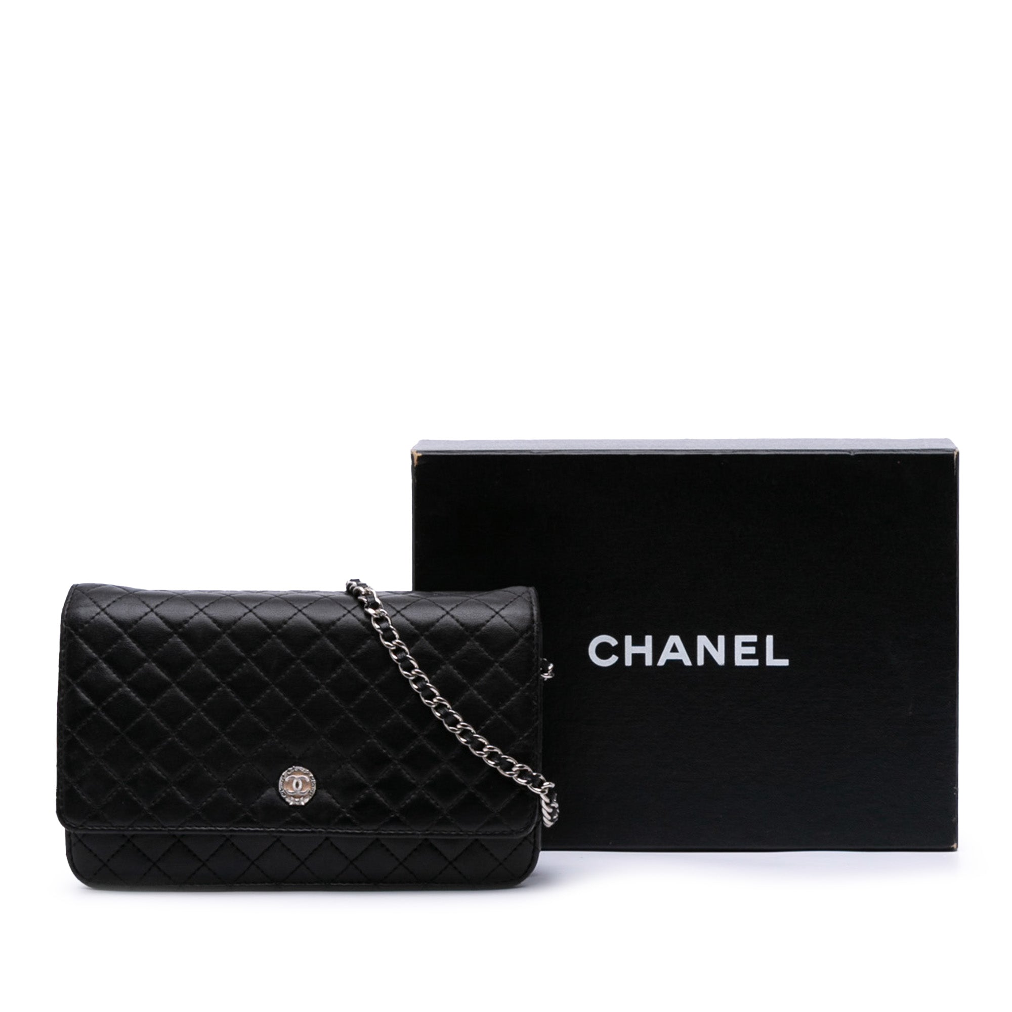 CC Quilted Lambskin Wallet On Chain