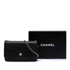 CC Quilted Lambskin Wallet On Chain