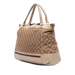GG Canvas Web Mayfair Satchel