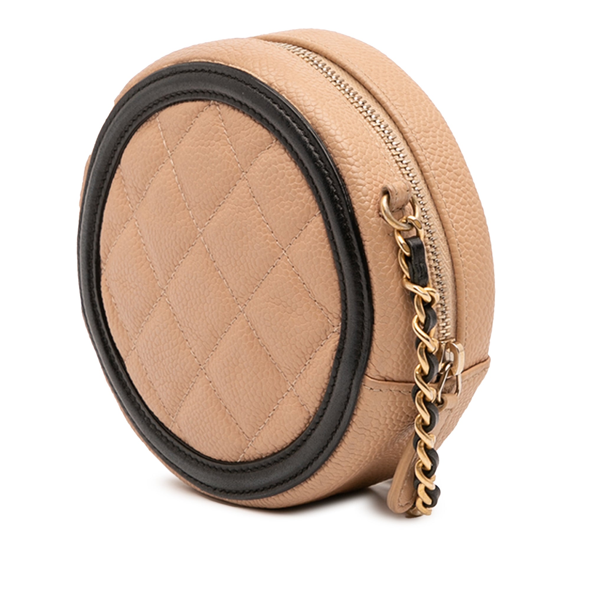 Caviar CC Filigree Round Crossbody