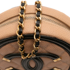 Caviar CC Filigree Round Crossbody