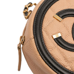 Caviar CC Filigree Round Crossbody