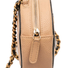 Caviar CC Filigree Round Crossbody