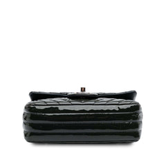 Mini Rectangular Classic Chevron Patent Single Flap
