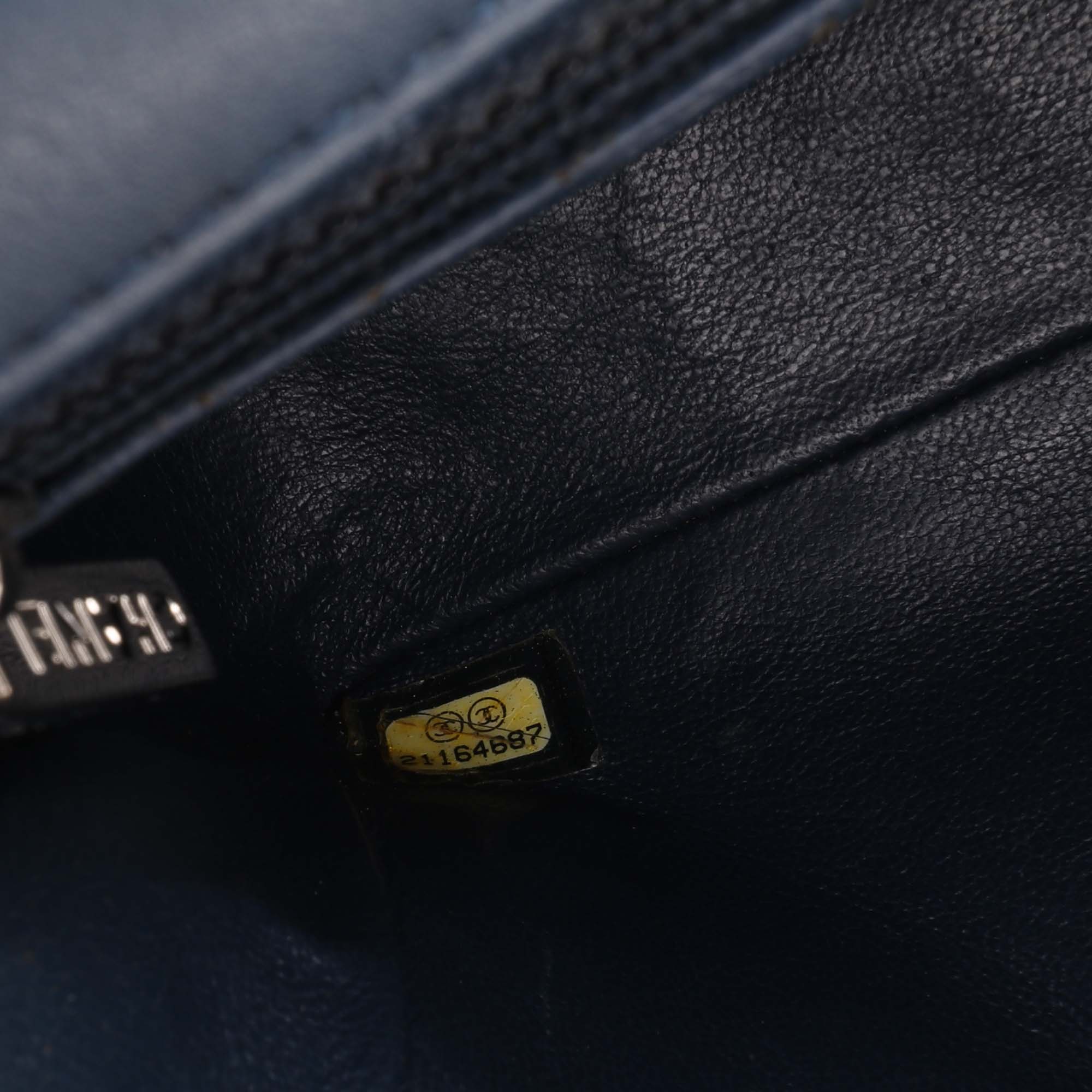 Mini Rectangular Classic Chevron Patent Single Flap