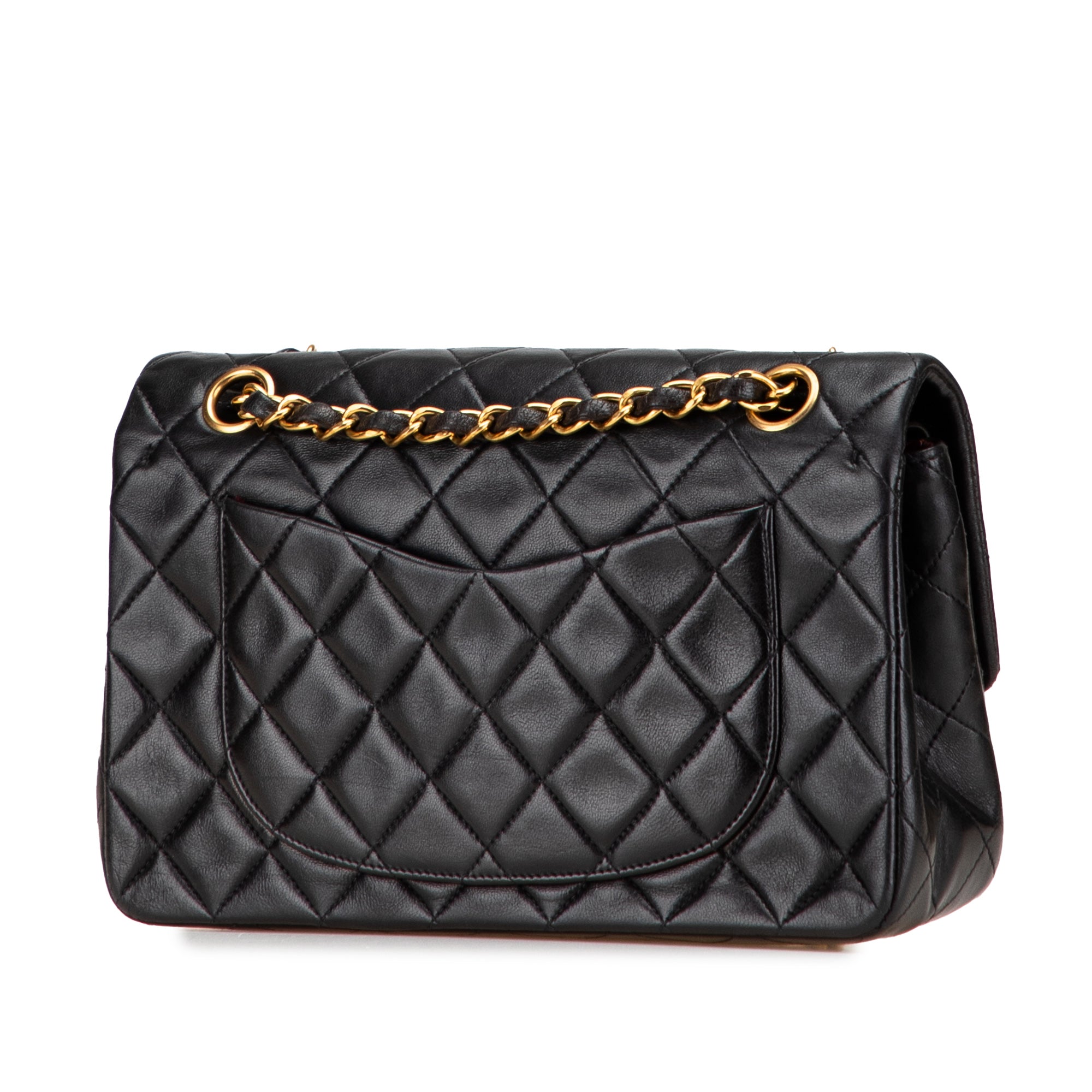 Small Classic Lambskin Double Flap