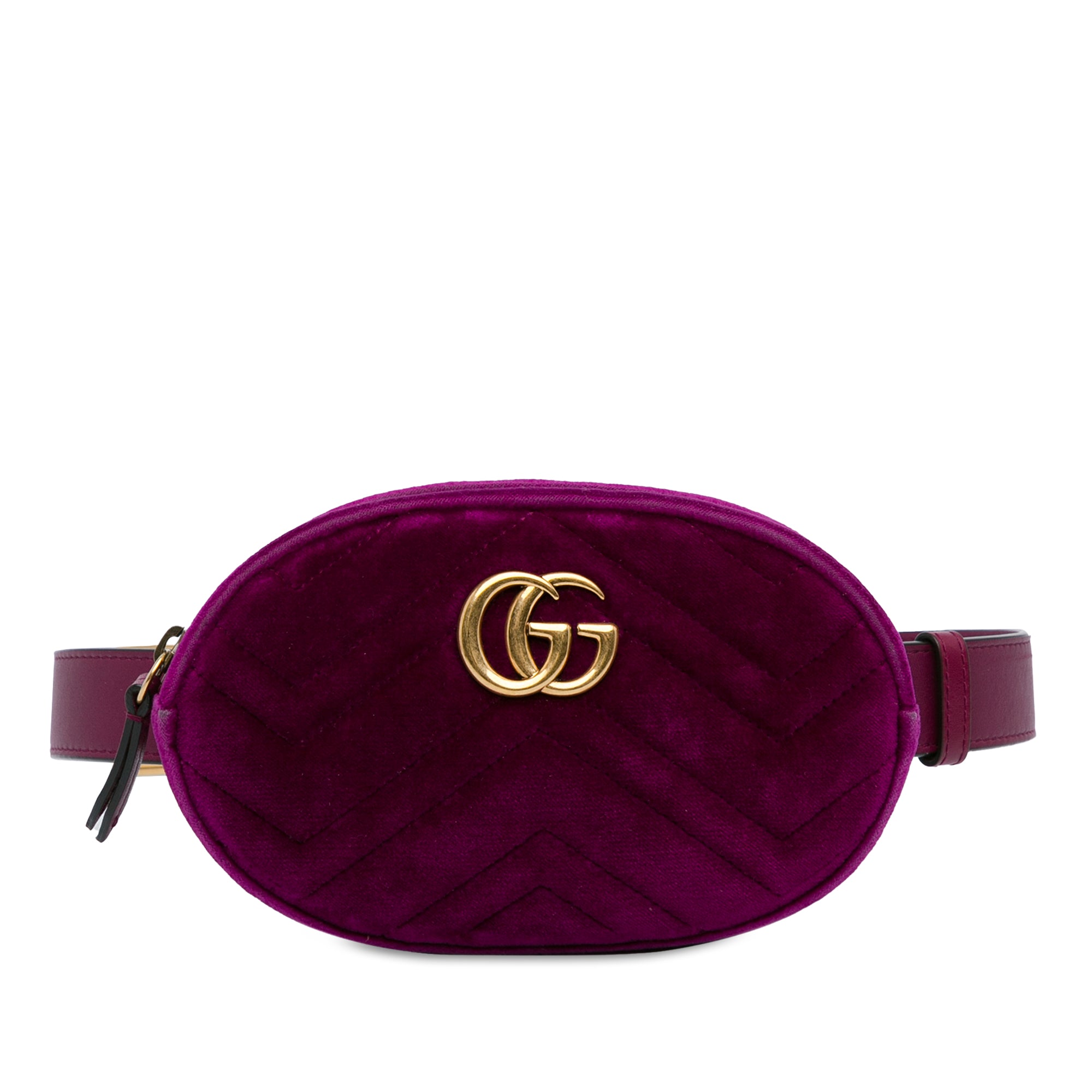 GG Marmont Matelasse Velvet Belt Bag_0