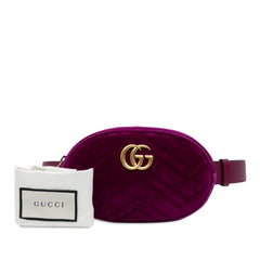 GG Marmont Matelasse Velvet Belt Bag_9