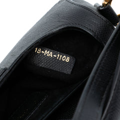Mini Grained Calfskin Saddle Bag