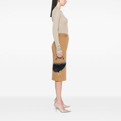 Mini Grained Calfskin Saddle Bag