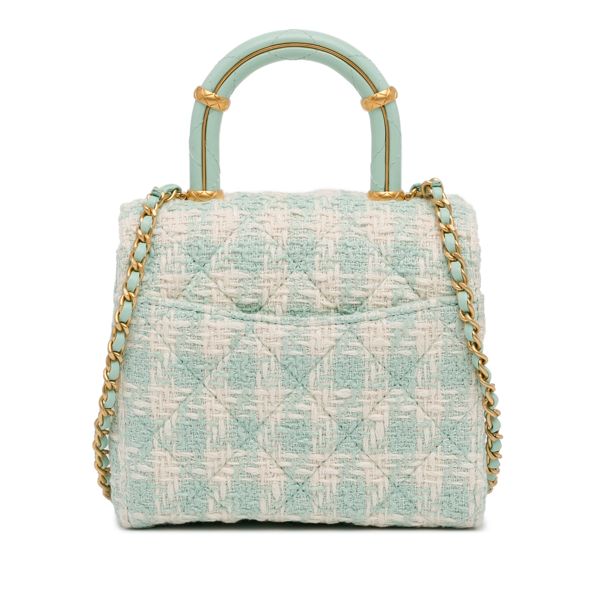 Quilted Tweed Crush Top Handle Flap_2