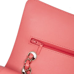 Medium Classic Chevron Lambskin Double Flap