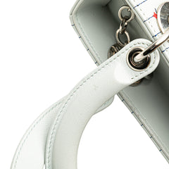 Medium Calfskin Embroidered Flower Lady Dior