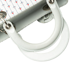 Medium Calfskin Embroidered Flower Lady Dior