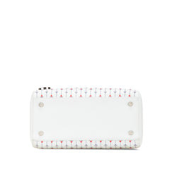 Medium Calfskin Embroidered Flower Lady Dior