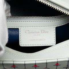 Medium Calfskin Embroidered Flower Lady Dior