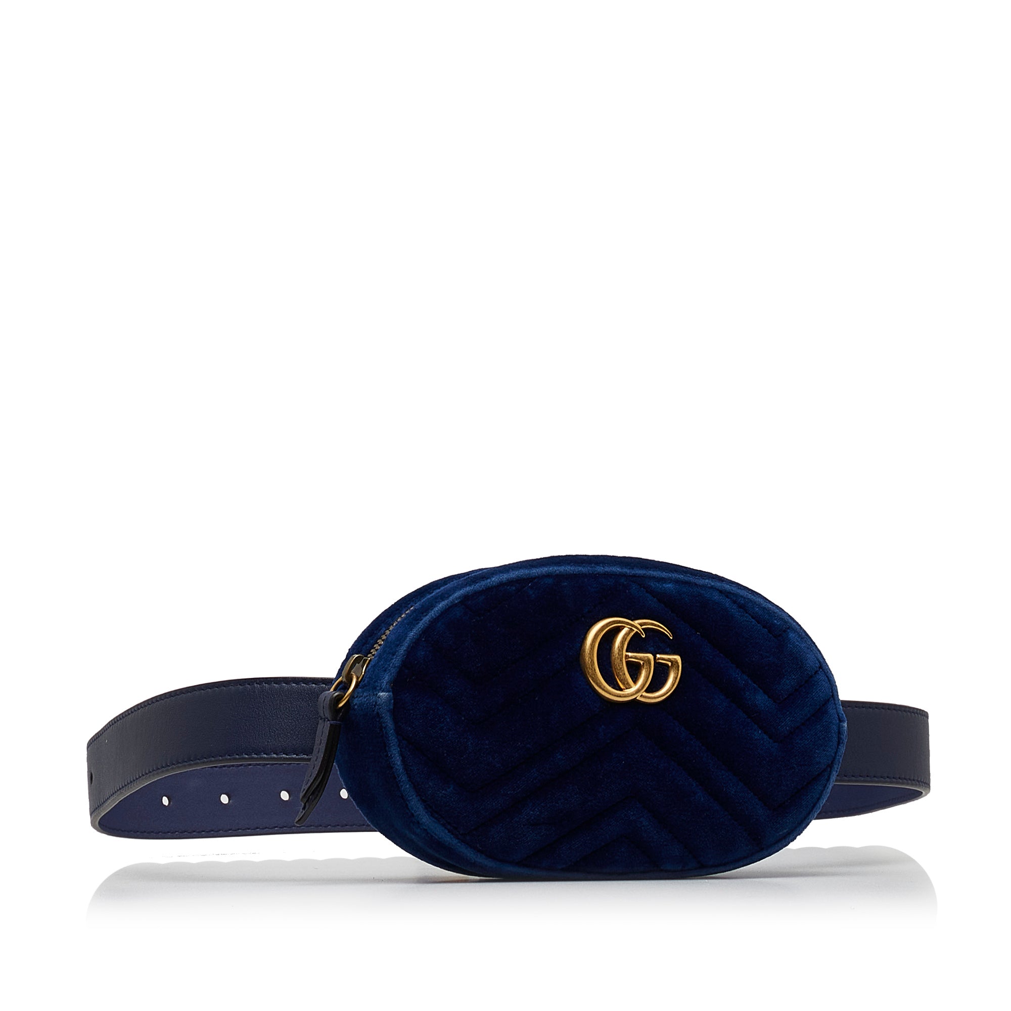 GG Marmont Matelasse Velvet Belt Bag_1