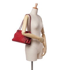 CC Quilted Caviar Frame Shopping Tote