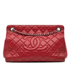 CC Quilted Caviar Frame Shopping Tote