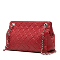 CC Quilted Caviar Frame Shopping Tote