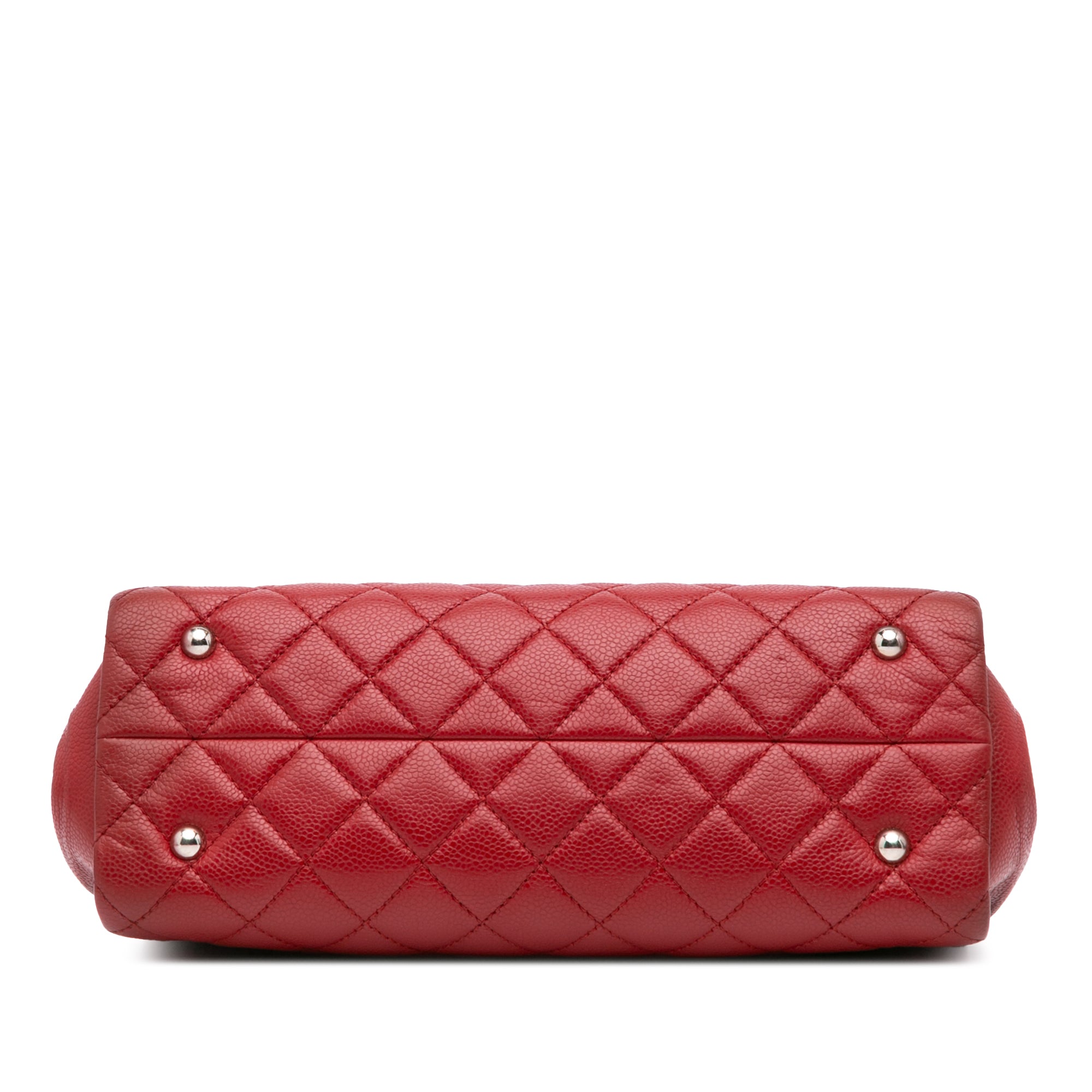 CC Quilted Caviar Frame Shopping Tote