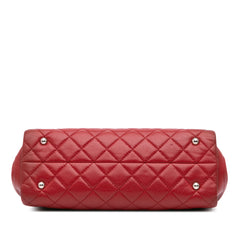 CC Quilted Caviar Frame Shopping Tote