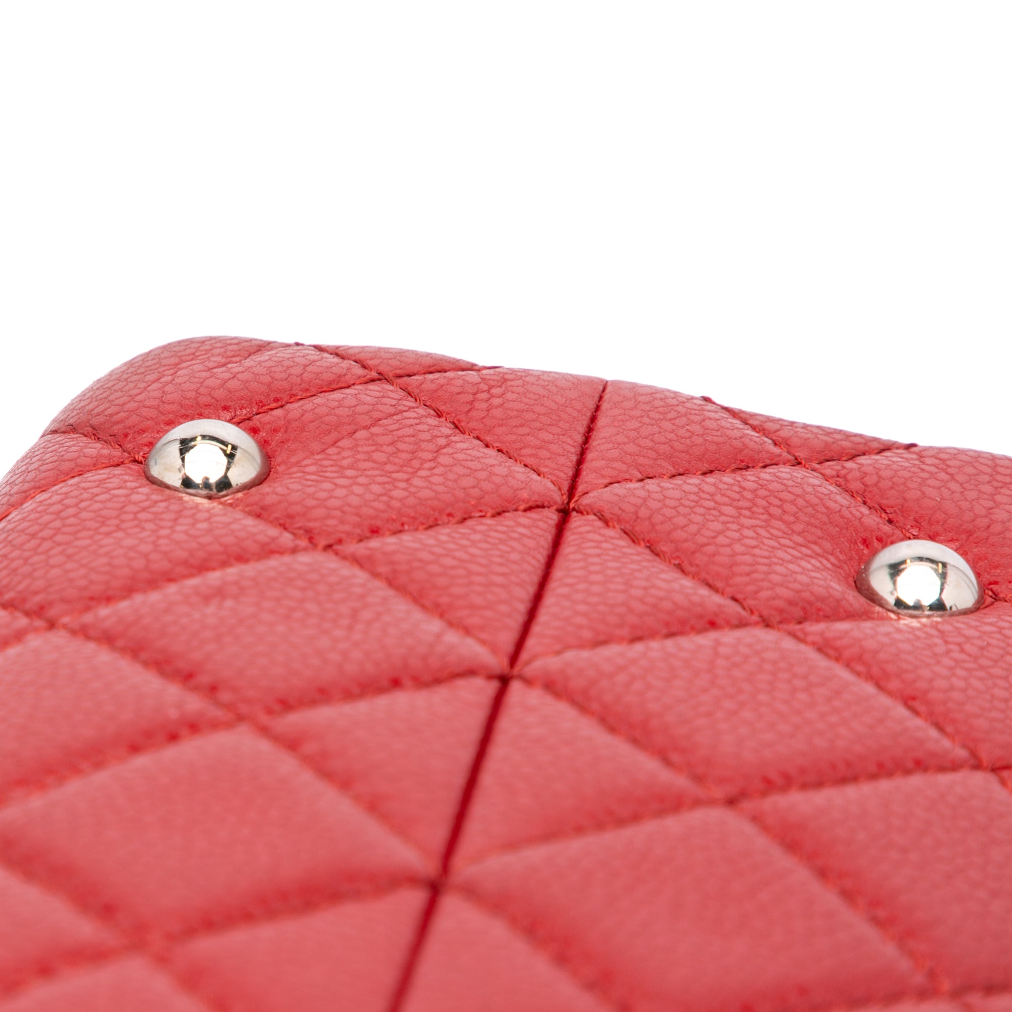 CC Quilted Caviar Frame Shopping Tote