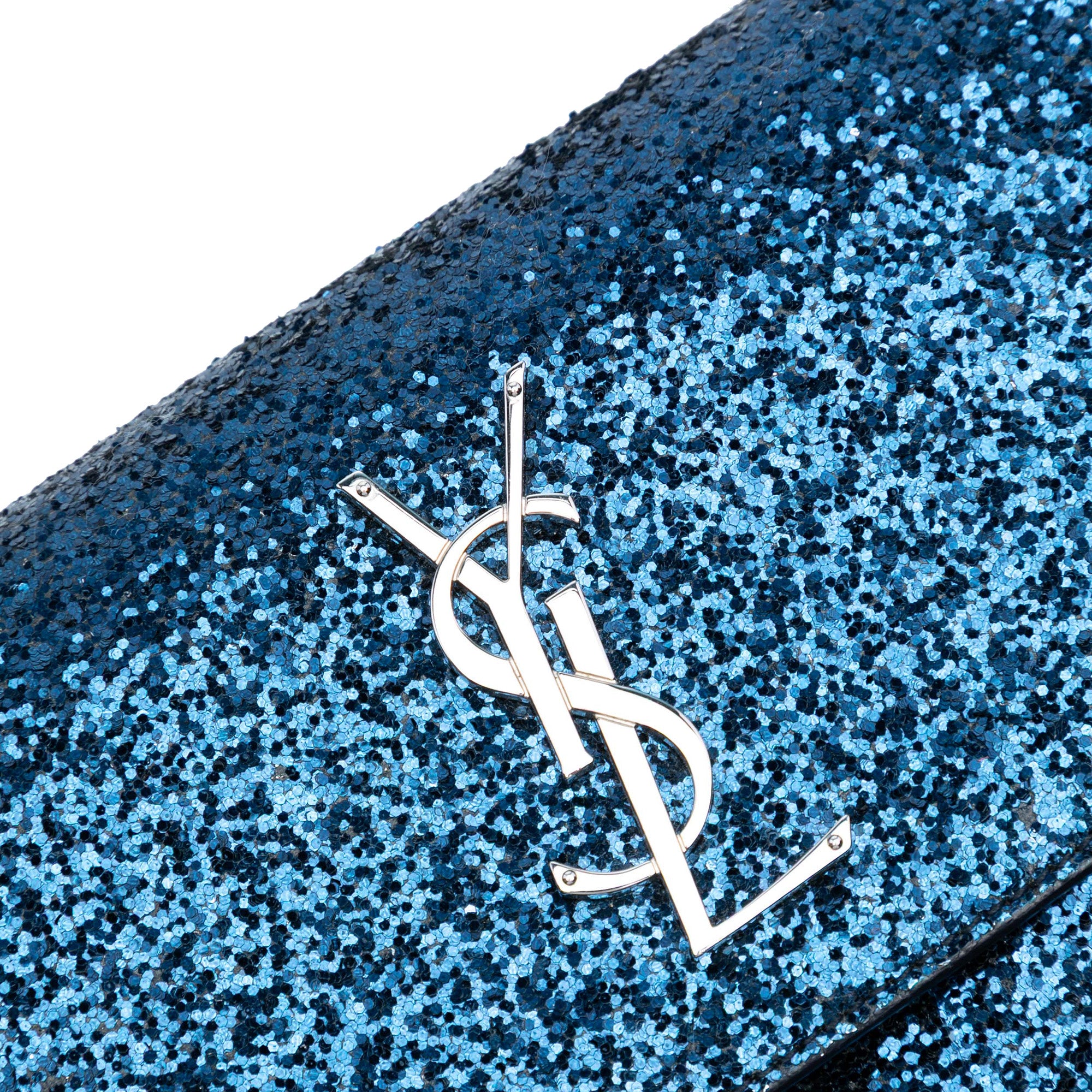 Small Glittered Leather Monogram Sunset Crossbody