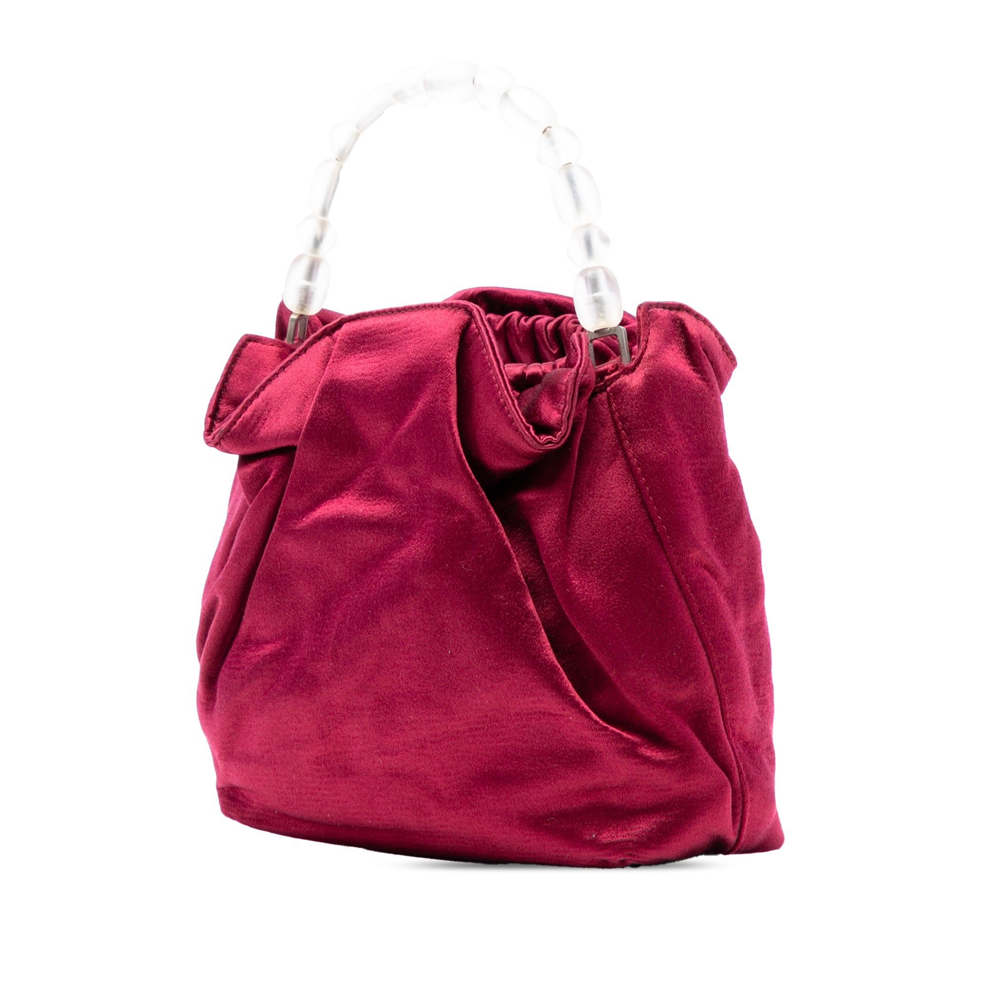 Mini Satin Malice Pearl Handbag