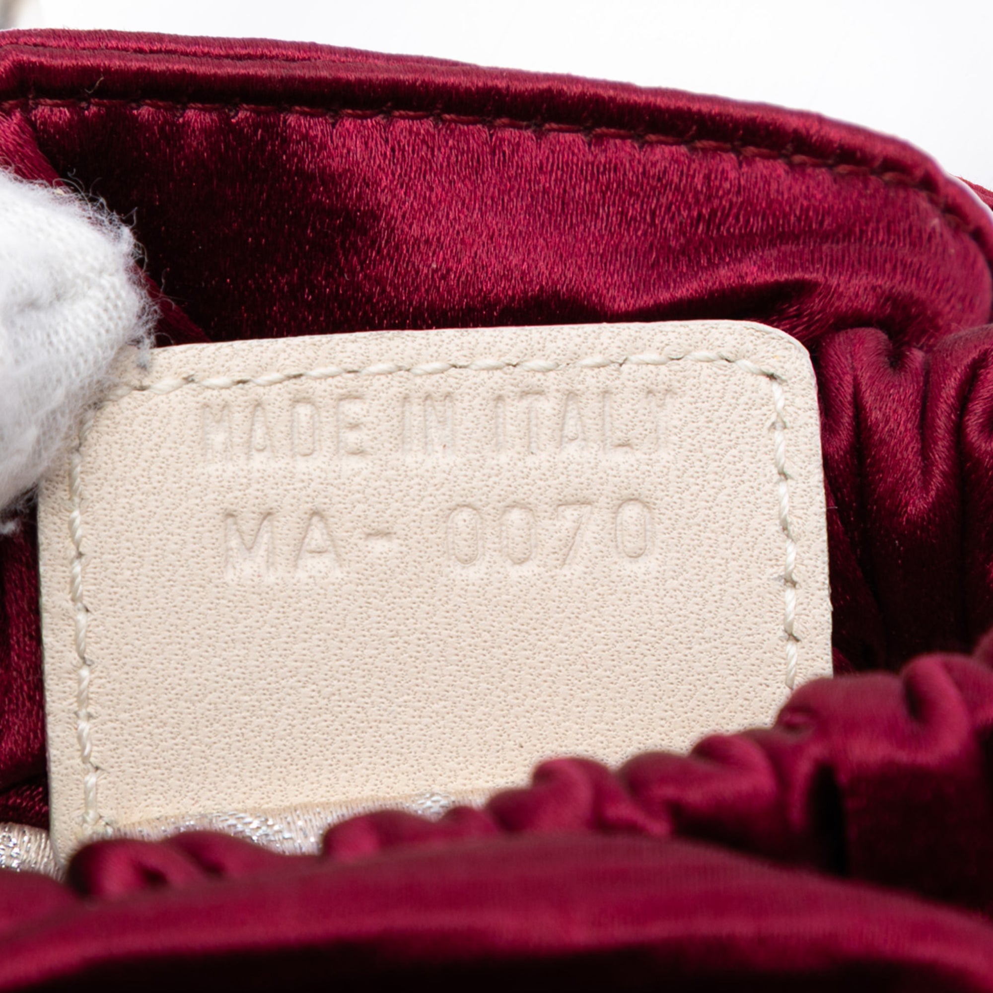 Mini Satin Malice Pearl Handbag