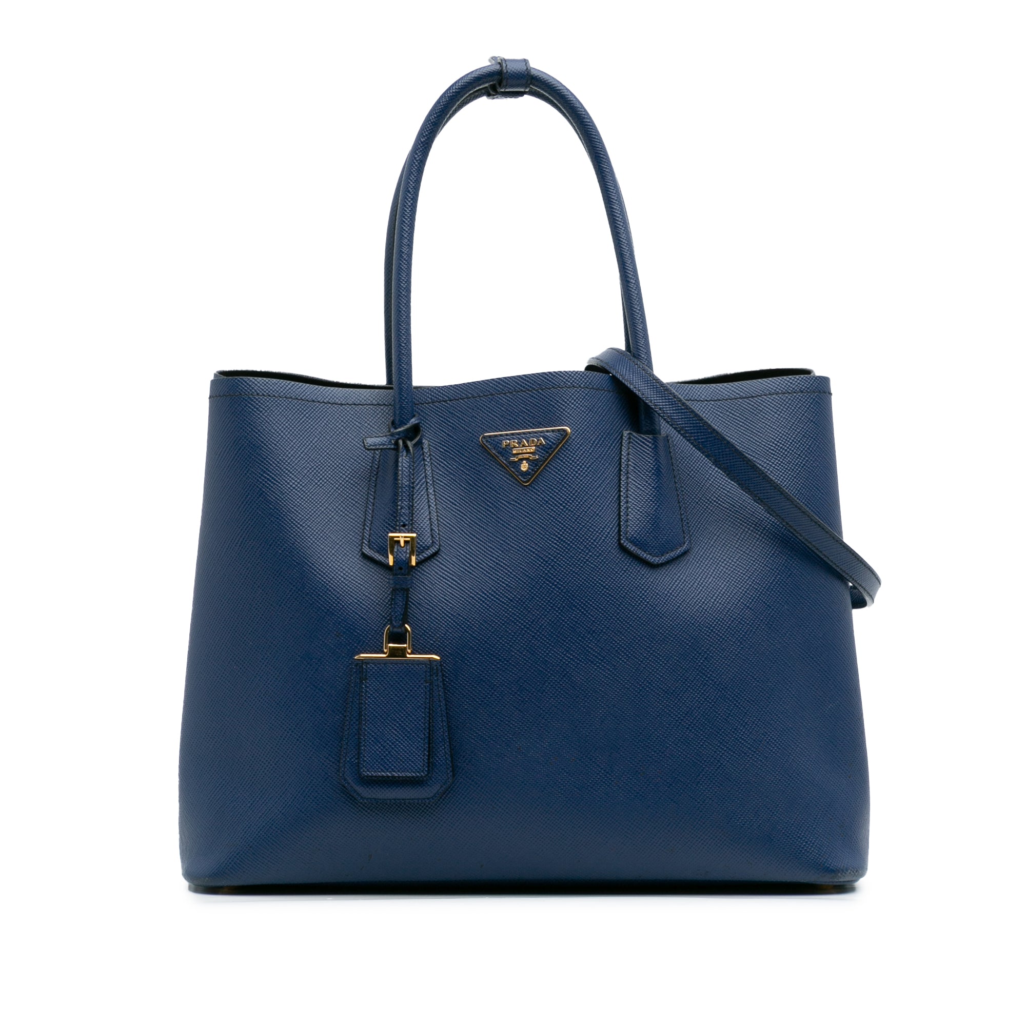 Large Saffiano Cuir Double Satchel